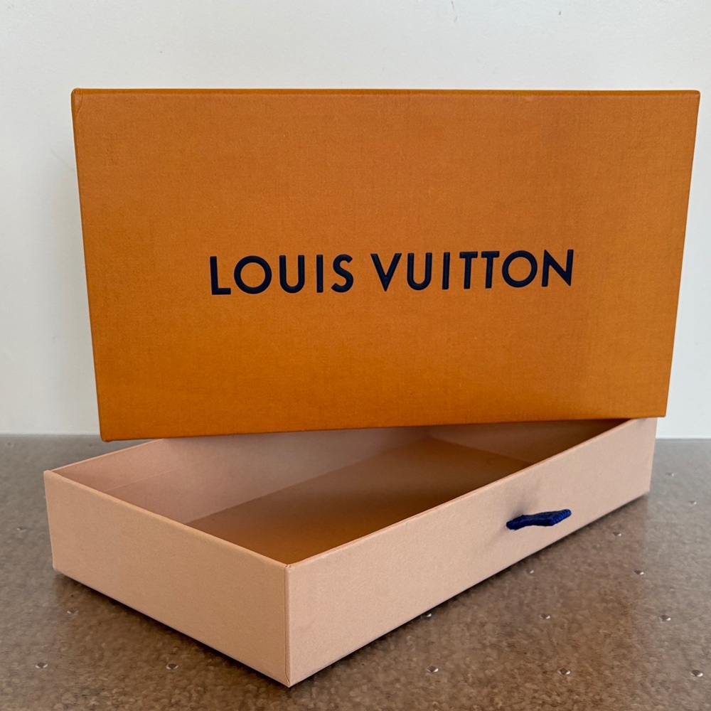 Louis Vuitton Orange and Tan Storage Box